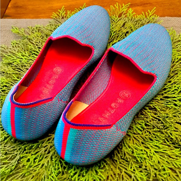 Rothy’s Rare Bluebell Triple Stitch Loafer Size 10 - Picture 1 of 5